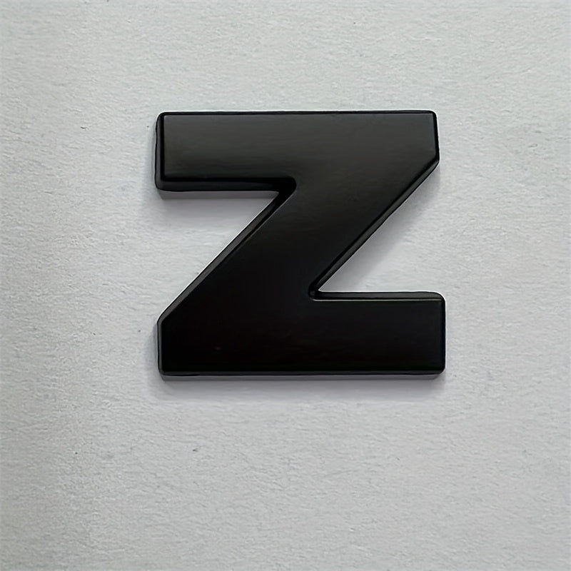 Металлические наклейки с буквами из цинкового сплава, автомобильные наклейки, черные номера, наклейки с именами