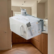 Durable PE Refrigerator Cover with Floral and Wooden Spoon Design Dustproof Scratch-Resistant Easy to Clean