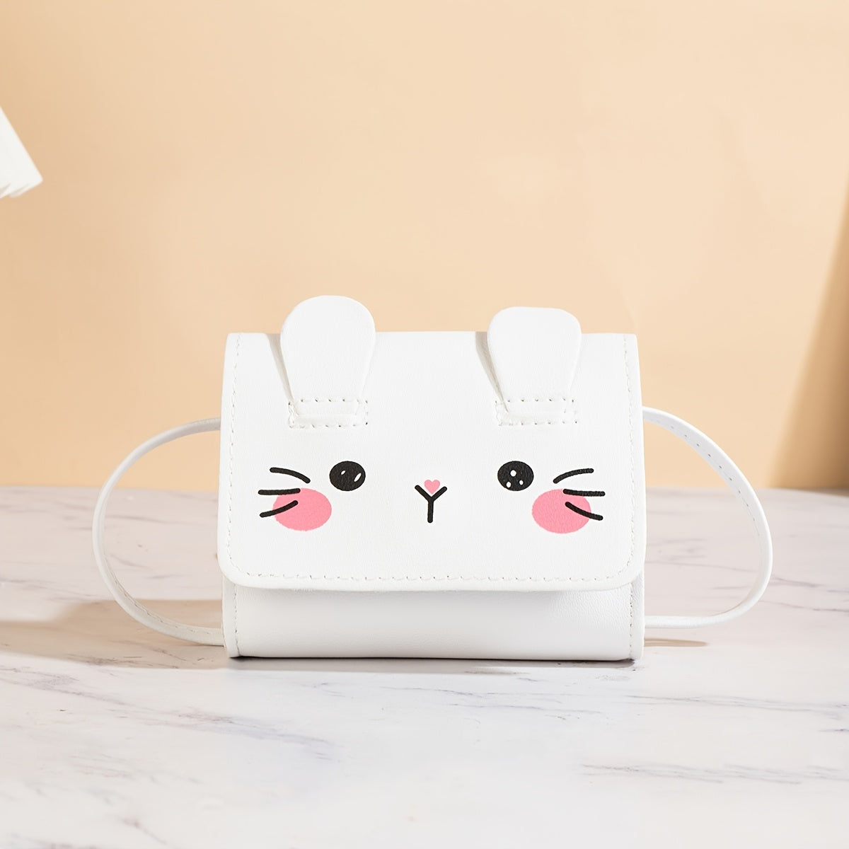 Anime Mushuk Crossbody Sumka, sozlanadigan kamar bilan, yengil tokchali qulflash, kundalik, toʻgʻri rang