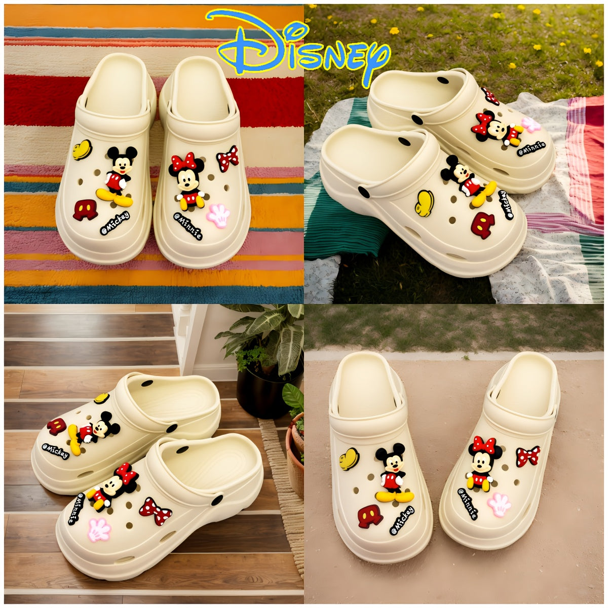 Women's EVA Slippers Summer Beach Home Outdoor Streetwear with Accessories