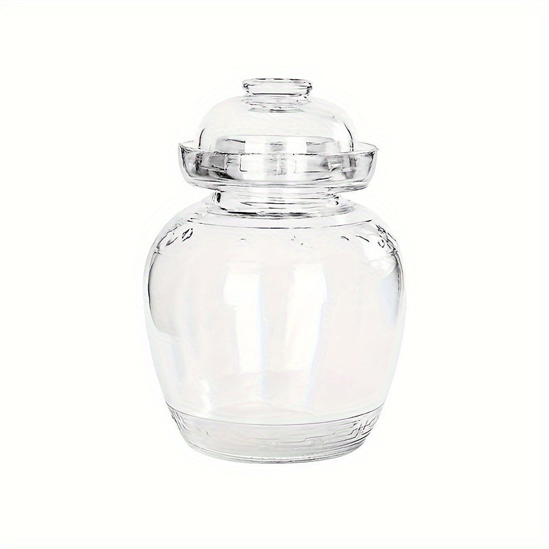 2500ml Glass Fermentation Jar with Water Seal for Kimchi Pickles and Cabbage