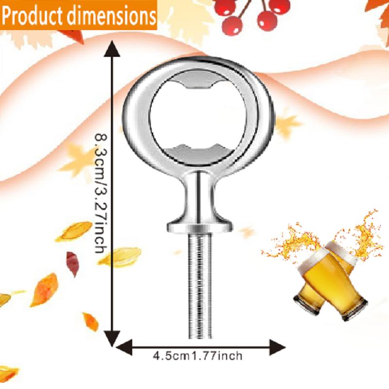 Stainless Steel Bottle Openers Set with Gold Beer Opener DIY Kit