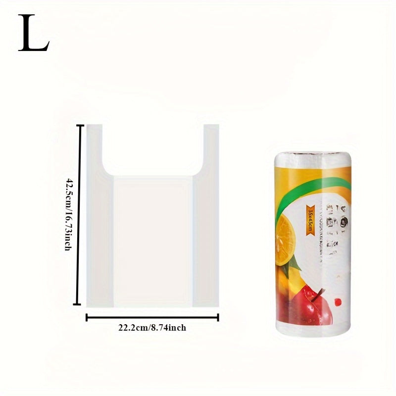 Katta, ko'rinadigan bir martalik sumkalar oziq-ovqat saqlash uchun - Supermarketlar va qulay do'konlar uchun ajoyib, oshxonangizni tartibga solish uchun mukammal.