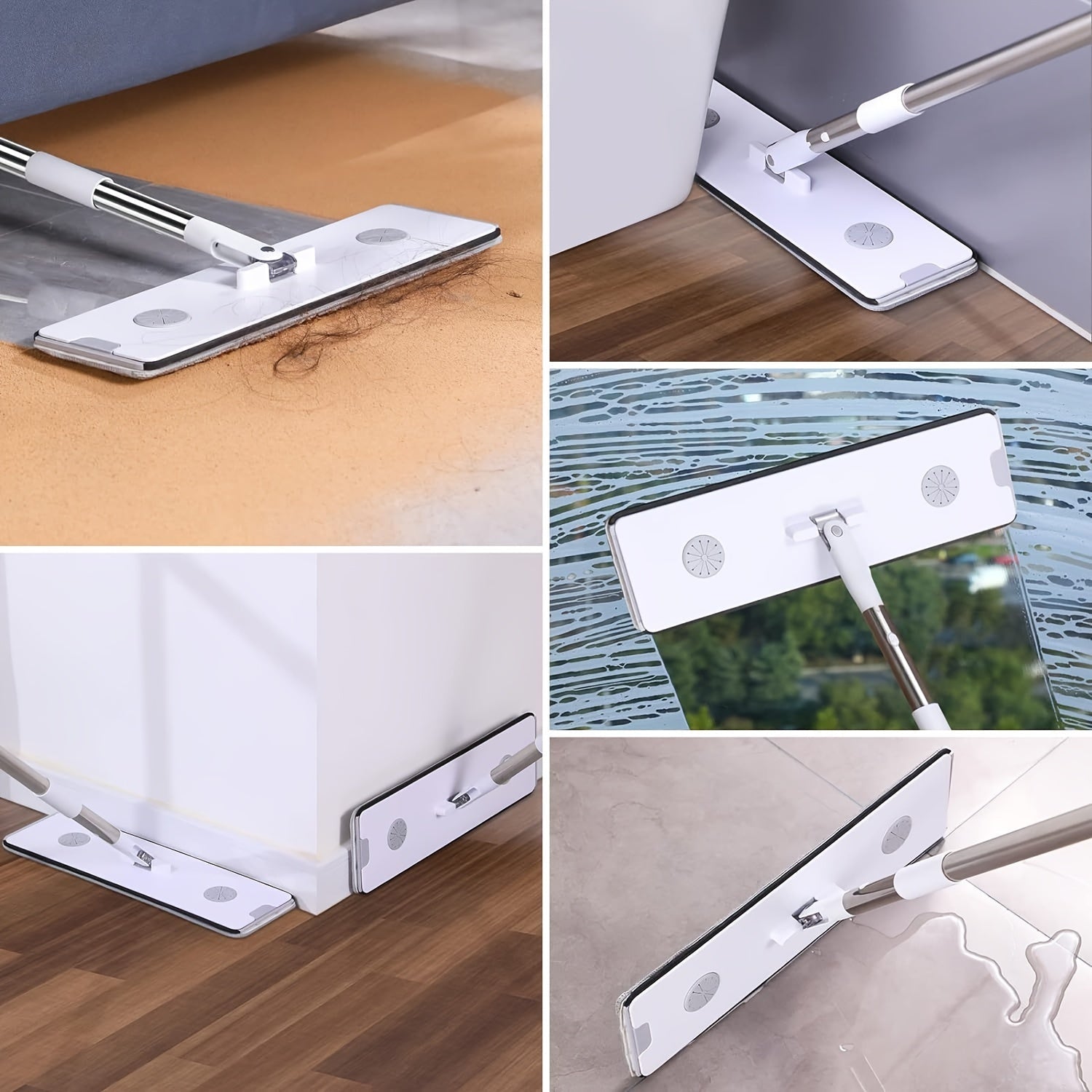 Joybos tomonidan o'z-o'zini tozalovchi tekis mopu tizimi - uy va ofis uchun chelak va mikrofiber pad bilan birga, turli joylar uchun mukammal, masalan, yashash xonasi, yotoqxona, hammom, oshxona va tashqi yuzalar (plastikdan tayyorlangan)