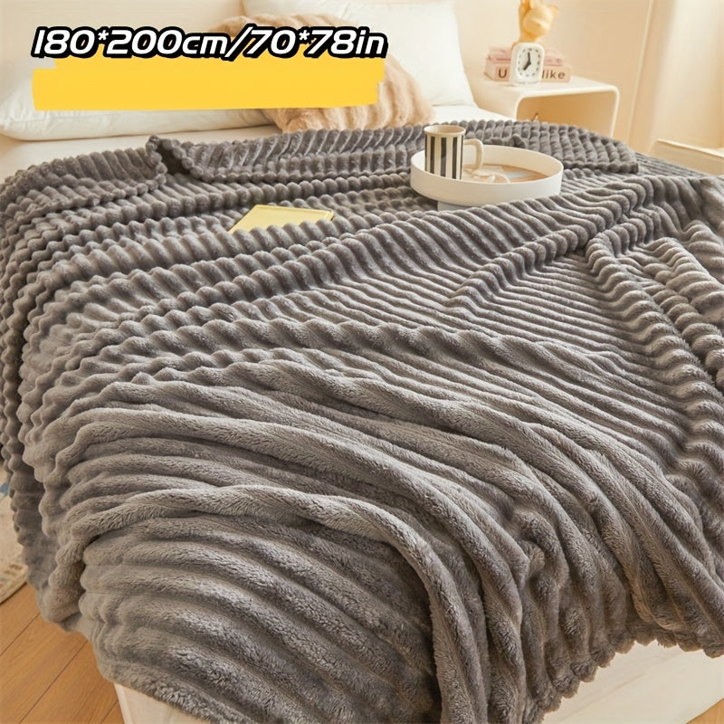 Manta de felpa ultra suave amarilla para sofá, cama y viaje, comodidad acogedora