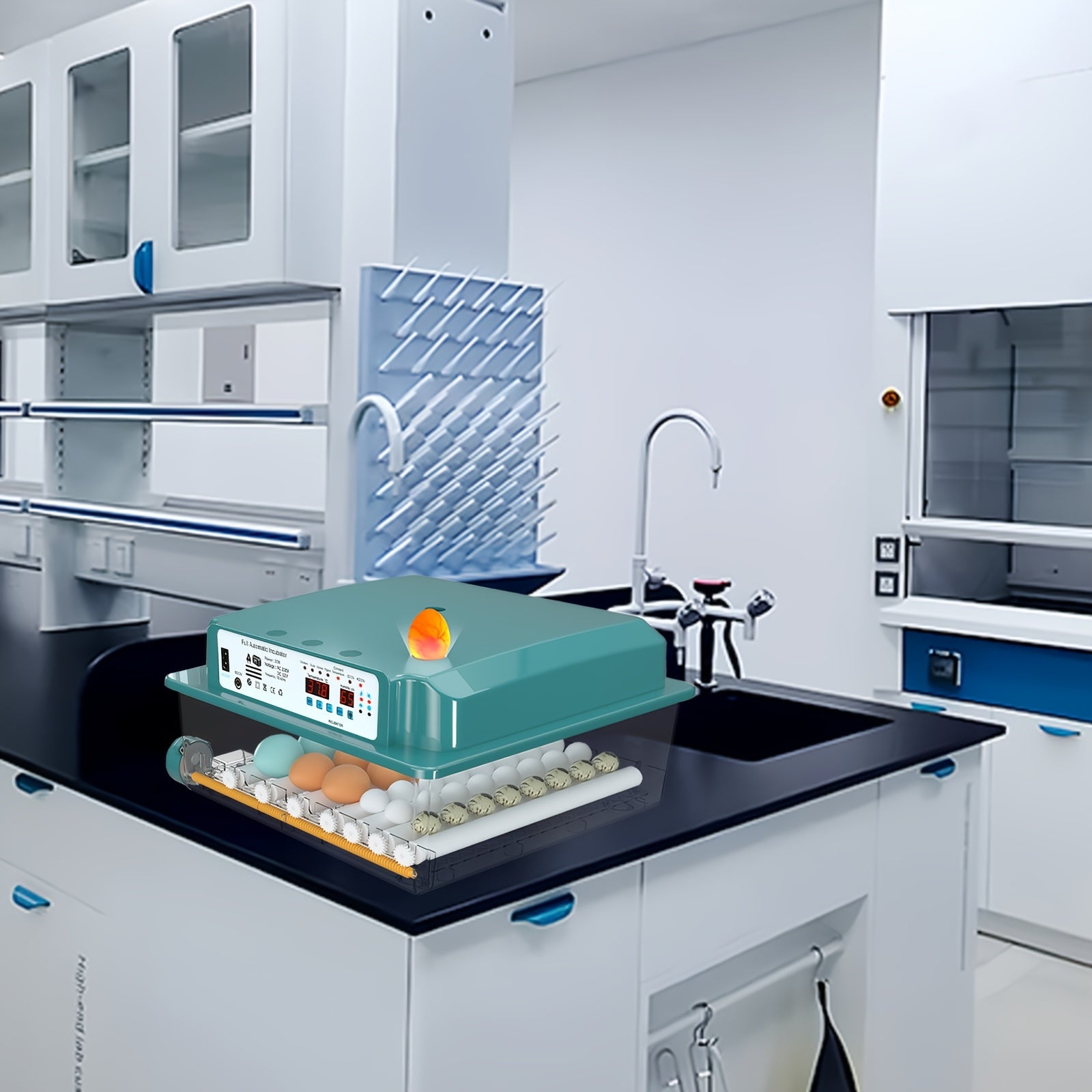 36 tuxum uchun avtomatik tuxum inkubator, harorat va namlik nazorati bilan