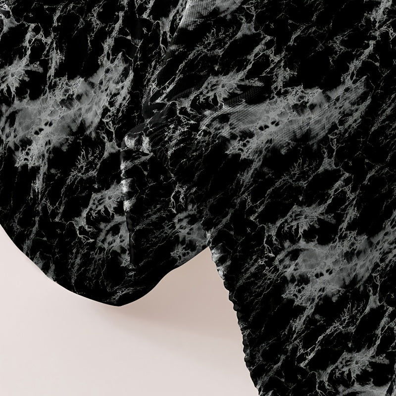 Yumshoq va qulay marmar naqshli yotoq to'shagi, mehmon xonasi uchun, chuqur cho'ntak bilan. 1 ta yotoq to'shagi, yostiq qopchig'isiz kiritilgan.