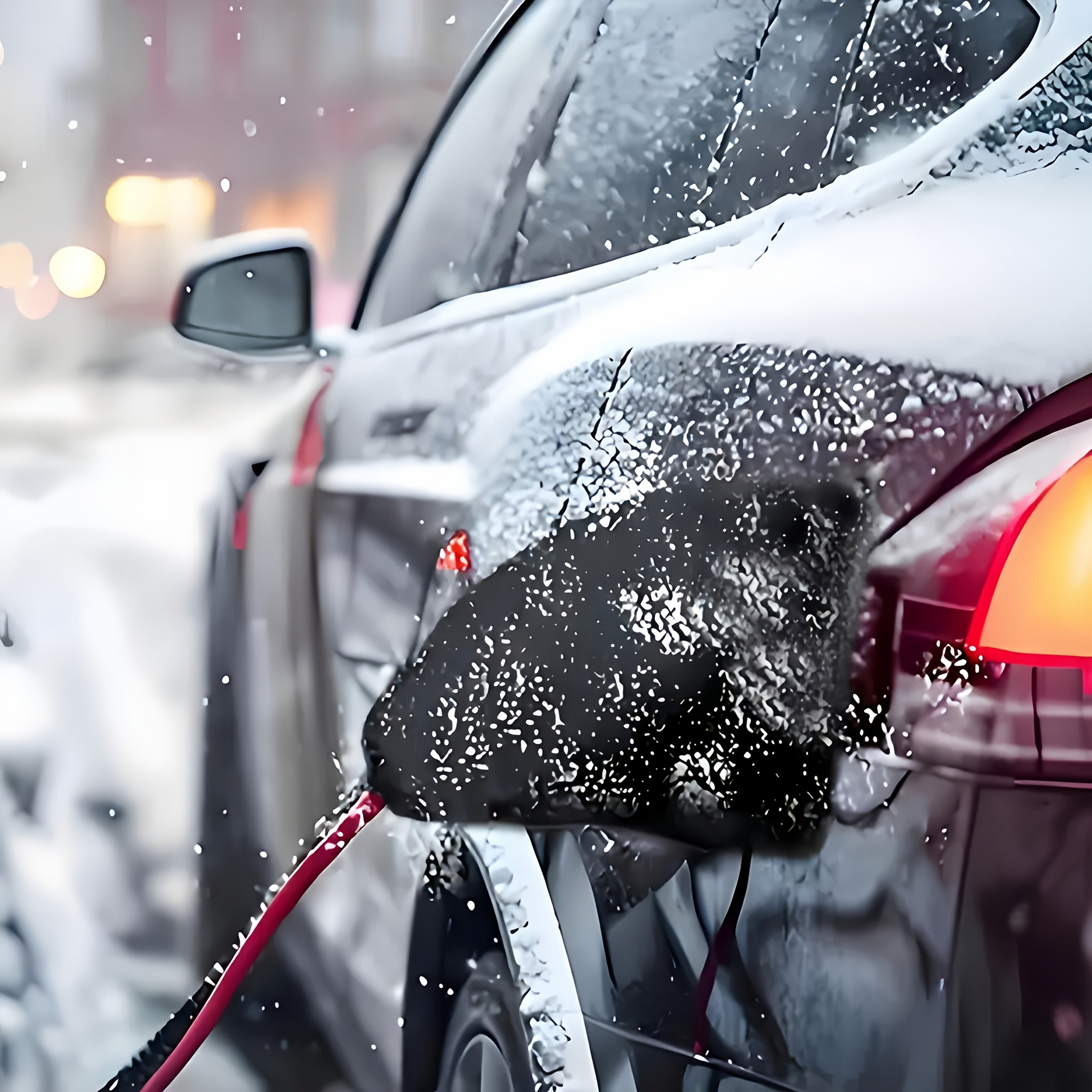 Electric Car Charger Plug Cover Waterproof Magnetic Suction Protector for Steel EVs