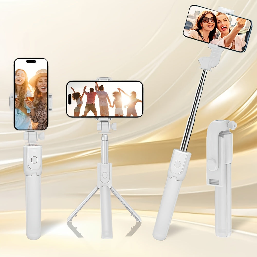 Durable Smartphone and Camera Tripod with Anti-Shake Selfie Stick for Indoor Outdoor Photography