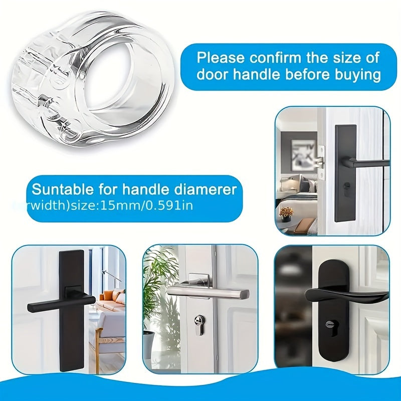 Silicone Door Stopper Set for Bathroom and Toilet Wall Protection Without Drilling