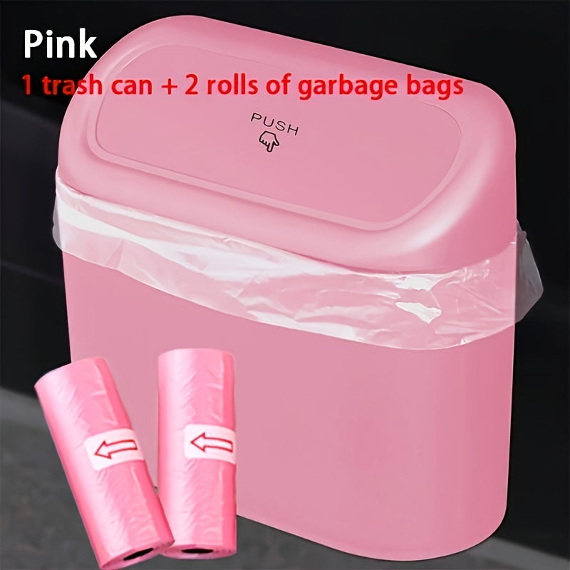 Car Interior Storage Set Trash Can and Garbage Bags for Car Door Use