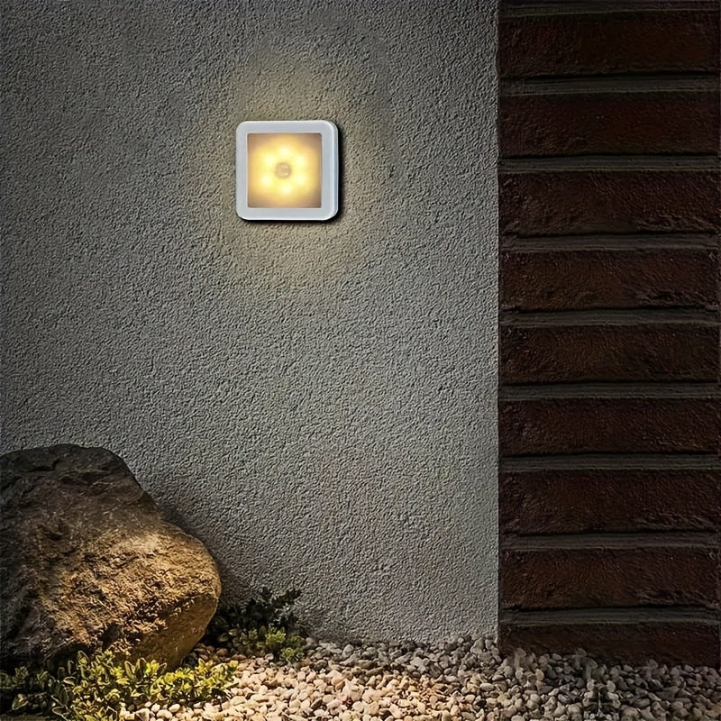 Modern Wall Light with 6 LEDs Motion Sensor Adjustable Brightness Battery Operated