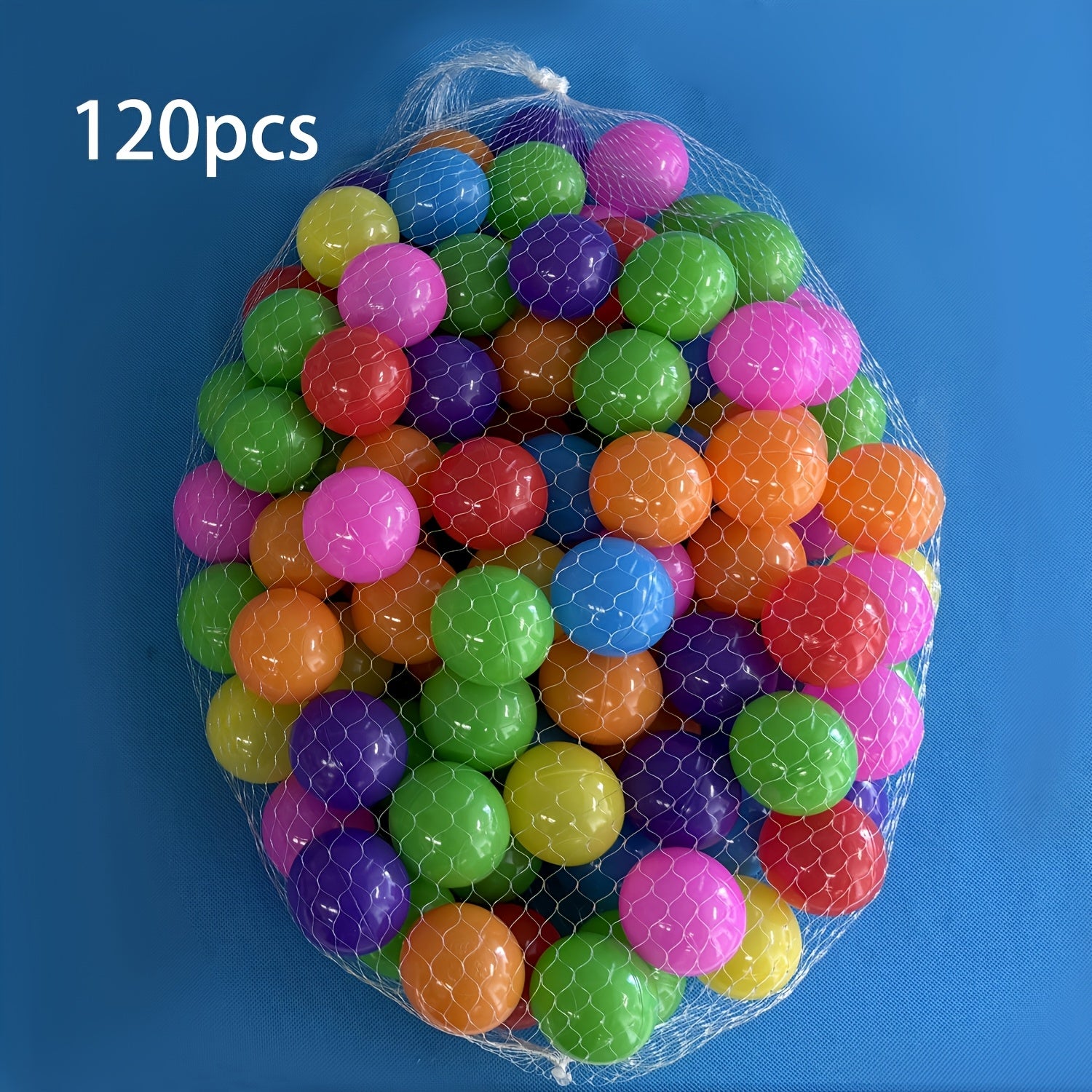 Candy-Colored Ocean Balls Set of 60 or 120 Non-Toxic Kids' Play Balls for Ball Pits and Outdoor Play