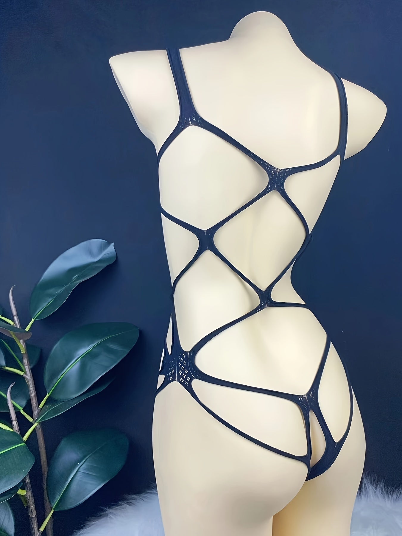 Top de encaje de malla estilo europeo y americano para mujer