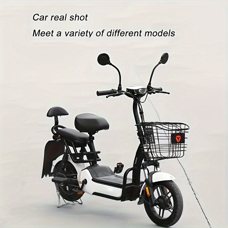 Unisex Stainless Steel Bike Mirror with 360° Flexible Hose Adjustable Side View Cycling Accessory for Ages 14+