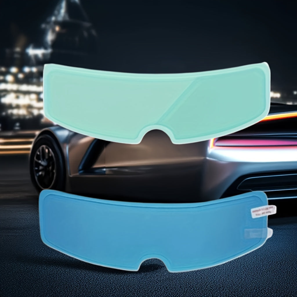 Adult Motorcycle Helmet Anti-Fog Rainproof Film 2pcs Durable Nano-Coating