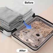 Set of 5 Reusable Vacuum-Sealed Storage Bags for Clothes and Bedding Space Saver