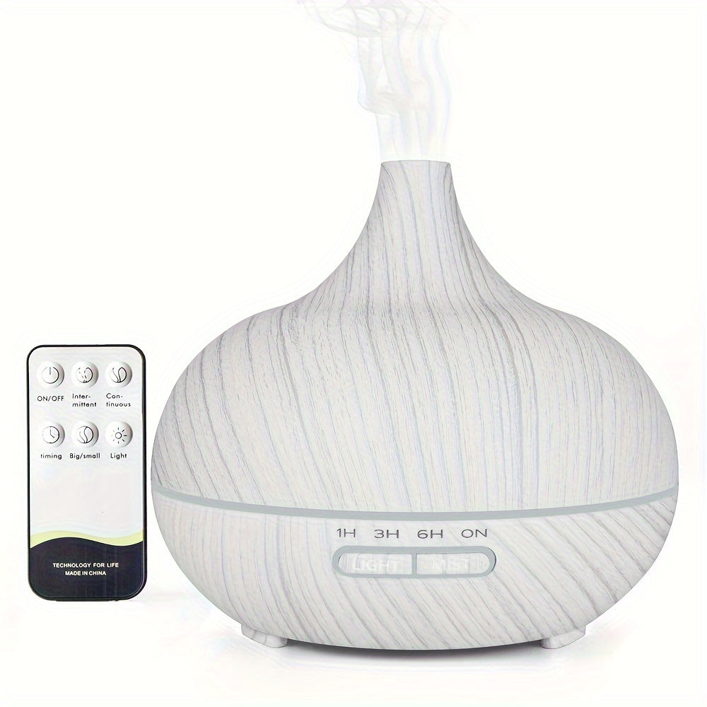 550ml Essential Oil Diffuser with Remote Control Soundwave Technology Auto Shut Off and 7 LED Lights for Home Office