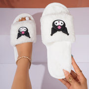 Women's Plush Slip-On Slippers Soft Comfort Indoor House Shoes