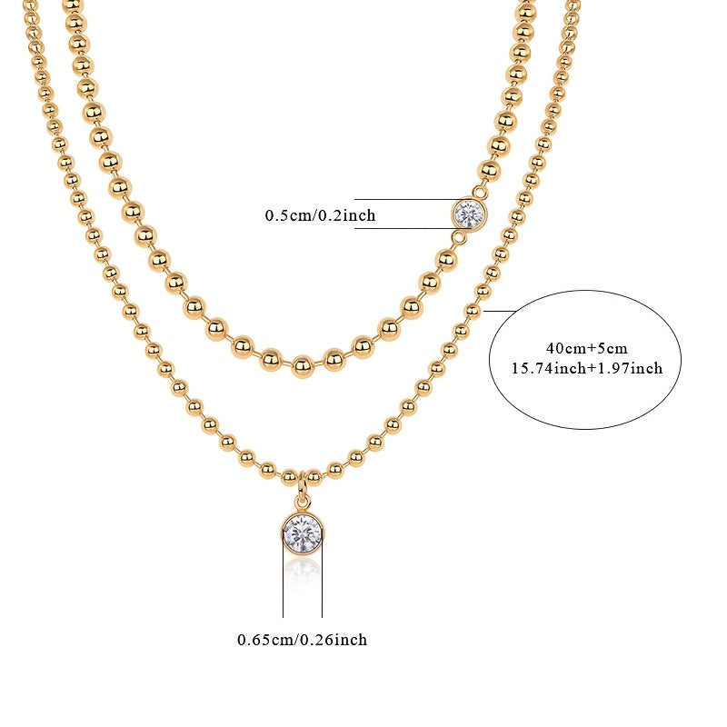 Sterling Silver Moissanite Pendant Necklace for Engagement and Anniversary