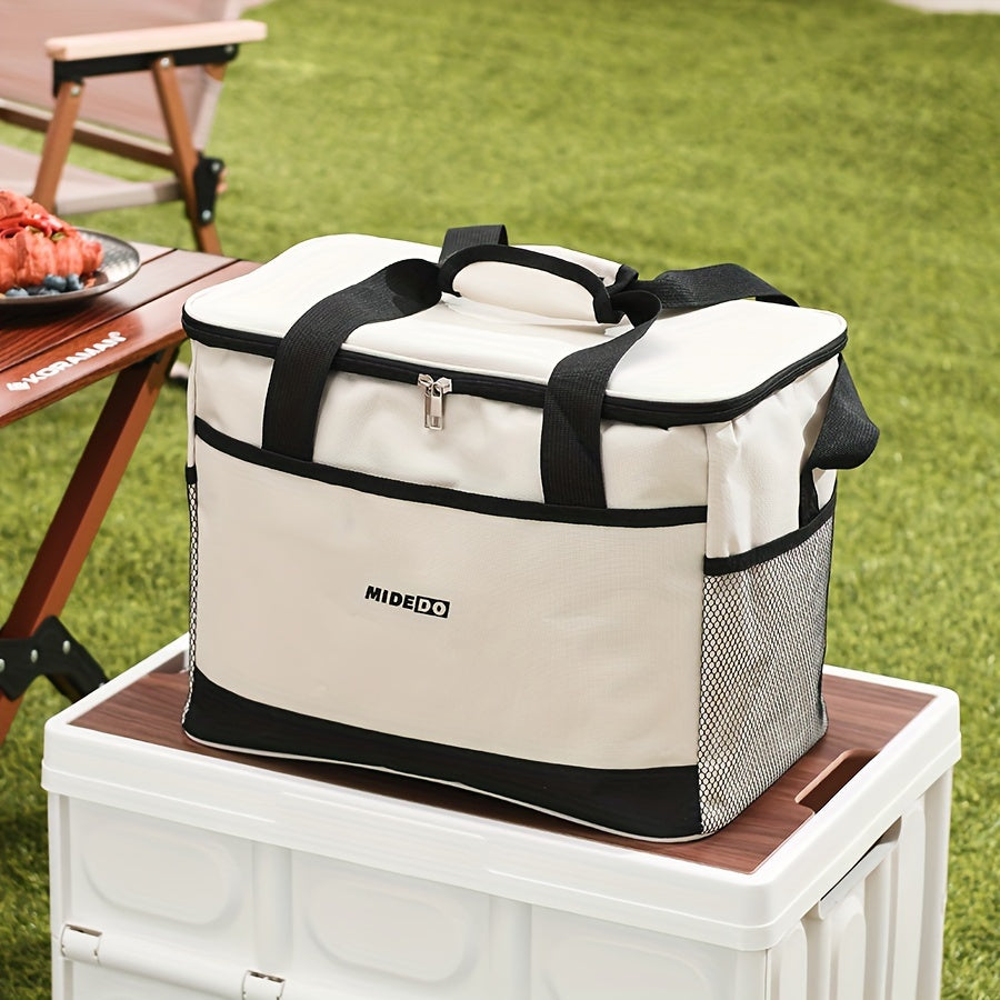 Portable Thermal Bento Bag for Food Delivery and Lunch, Large Capacity Insulated Tote