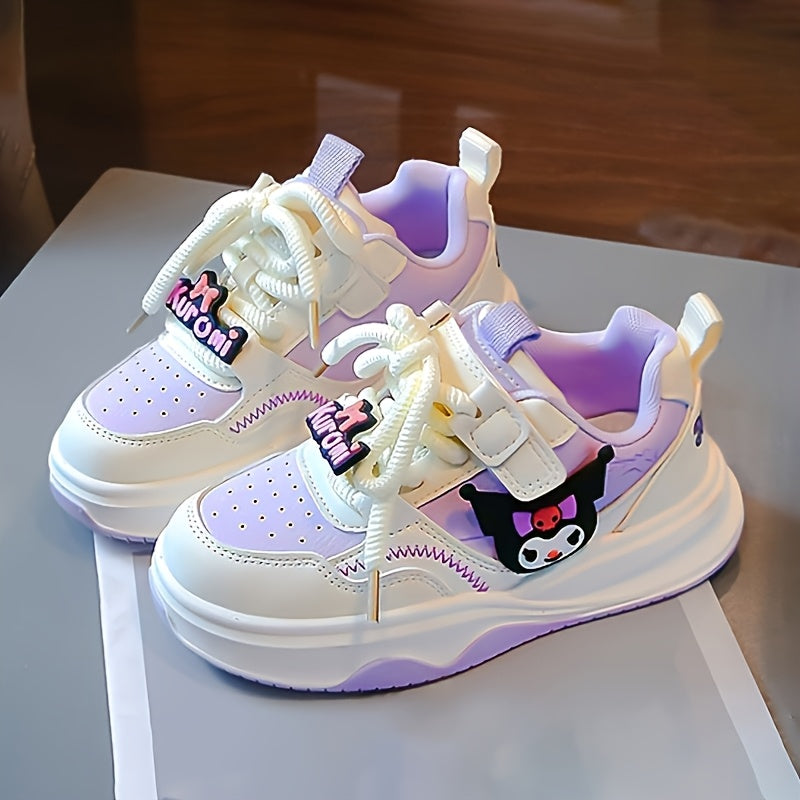 Kids Flat Skate Shoes with Beaded Detailing and Adjustable Straps for Boys and Girls