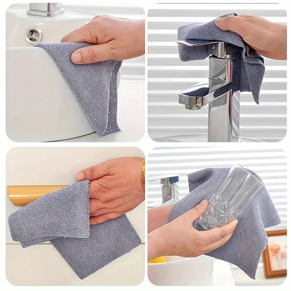 Microfiber Kitchen Towels Reusable Cloths Absorbent Cleaning Rags 20 Sheets