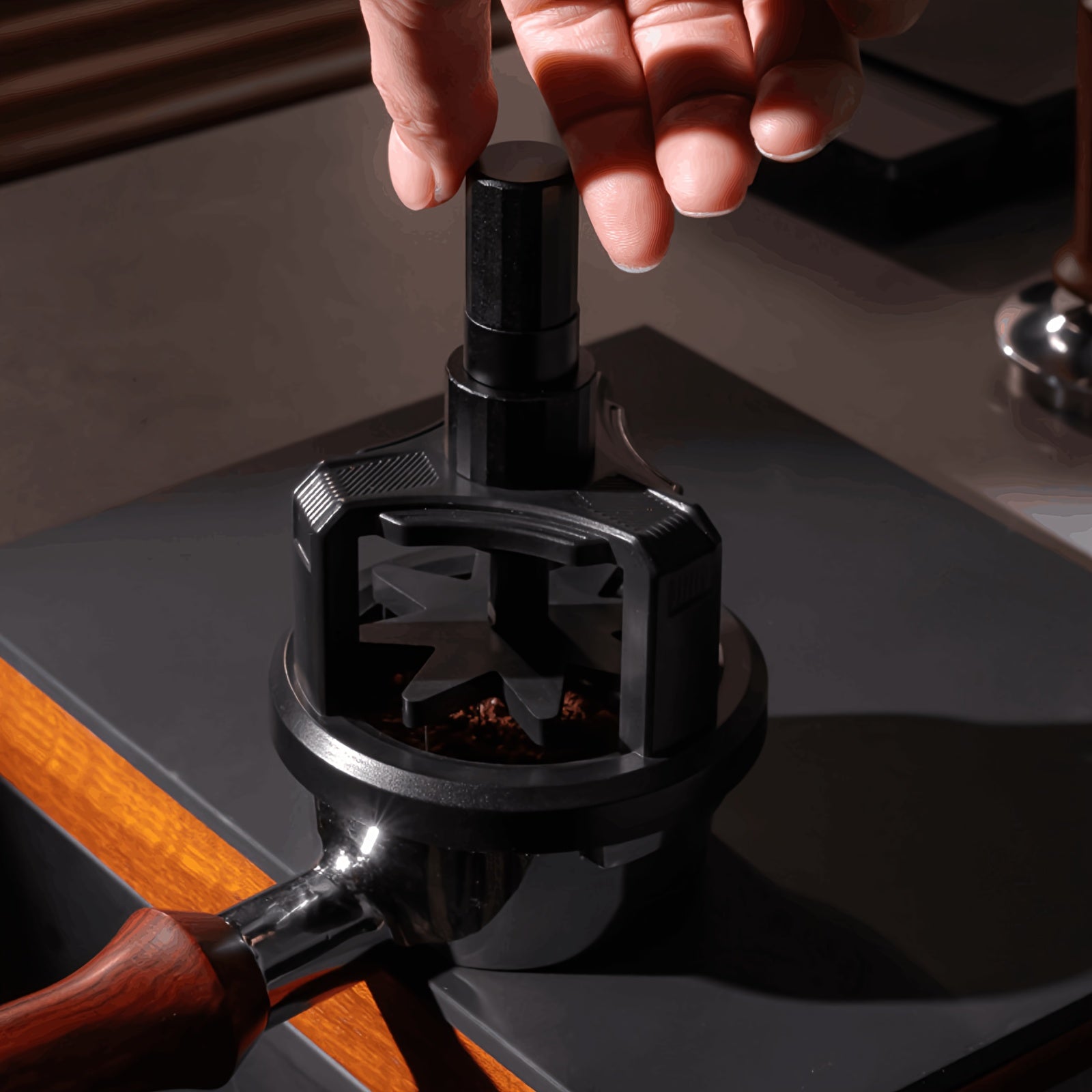 58mm Coffee Distributor Needle and 54mm Stirrer for Baristas, Adjustable, Easy to Use