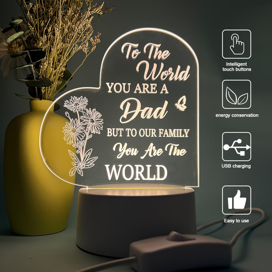 Ota uchun kechqurun chiroqi, rangli teginish va monoxrom rejimlari bilan, USB yoki batareyali quvvat bilan ishlaydi