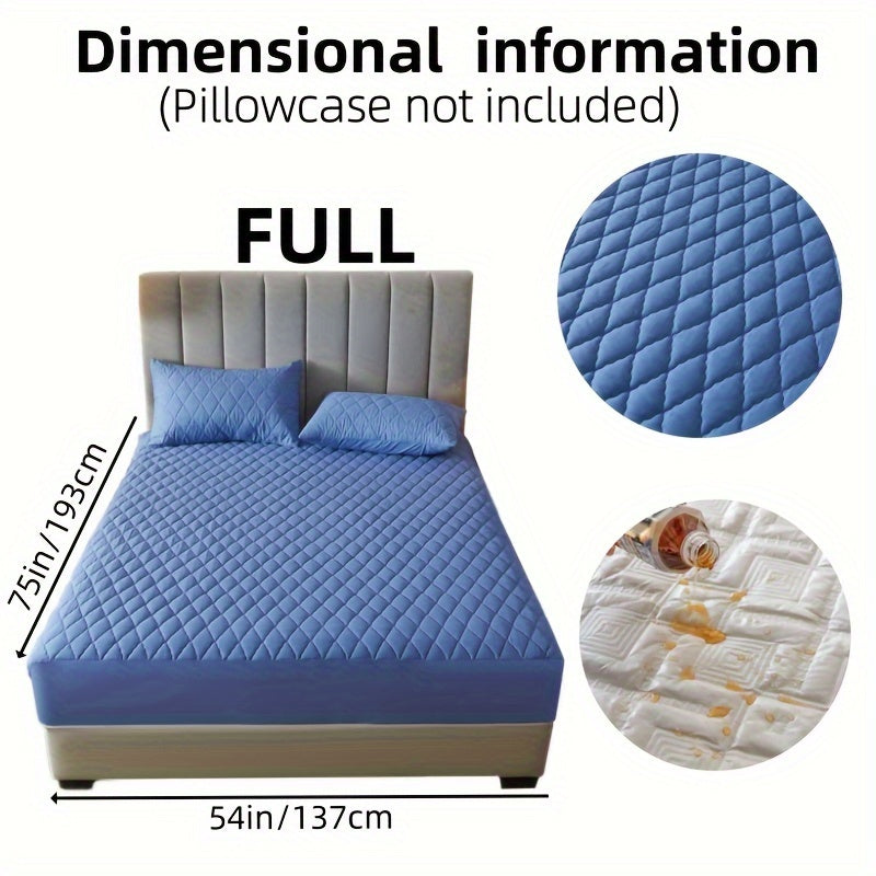 Suv o'tkazmaydigan yostiq himoyachisi, bir-biriga qo'shilgan rangli qatlamli dizayn, suv o'tkazmaydigan, sirpanmaydigan yotoq qoplami