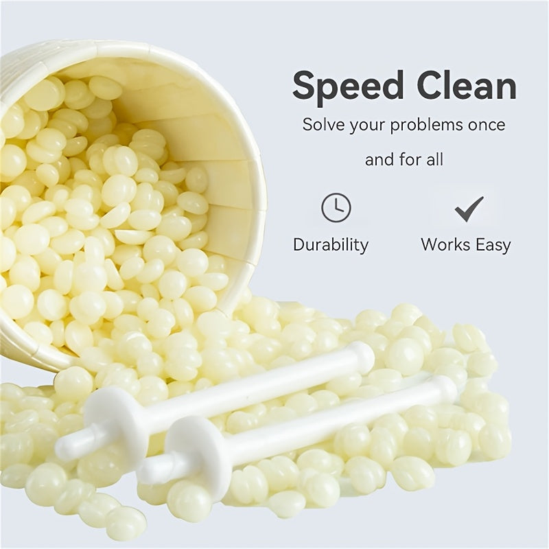 Unisex Waxing Kit For Nose And Ear Hair Removal 50g Wax Beans 6 Sticks