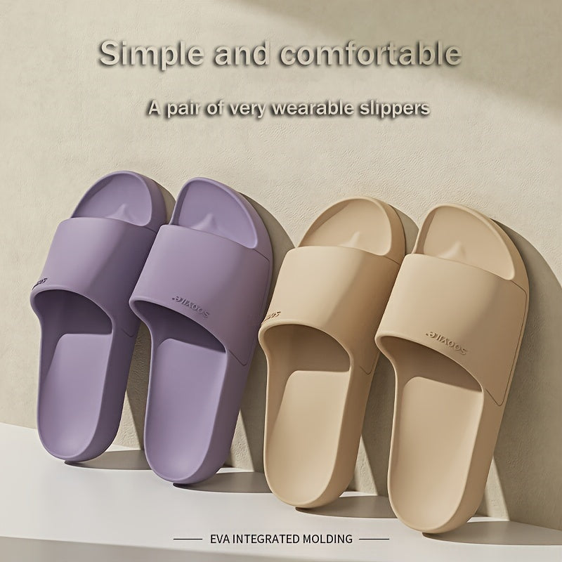 EVA Slaydlar - Ichki/tashqi foydalanish uchun sirpanmaydigan, qulay ochiq barmoq sandallari, hammom va norasmiy kiyimlar uchun ideal.