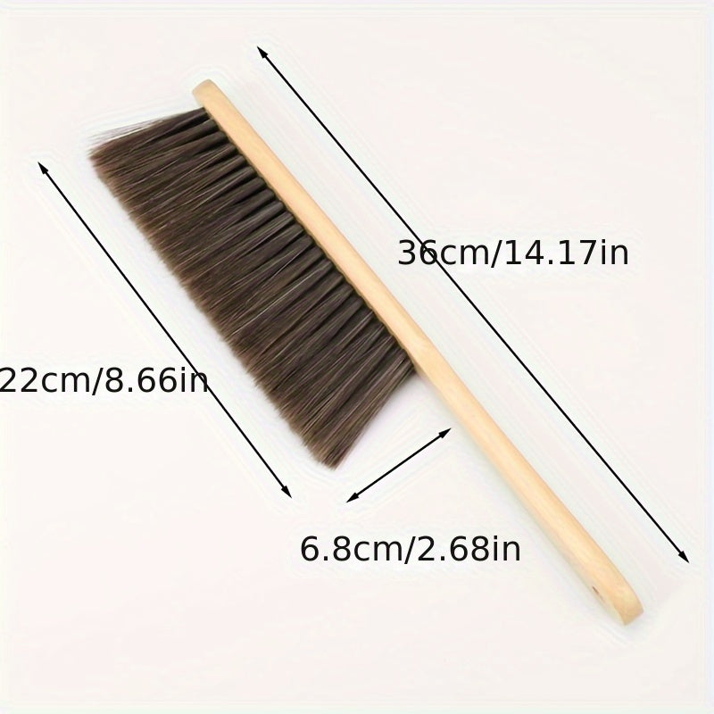 Bed Sweeping Brush with Handle Soft Bristles for Dust Removal Furniture Cleaning