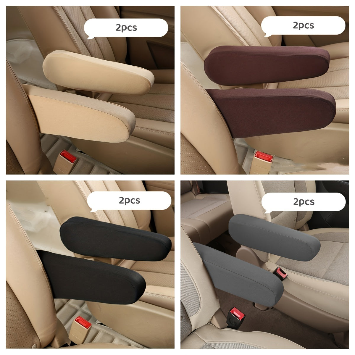 Agarre de mano universal para coche, de tela elástica antideslizante y resistente al desgaste, par