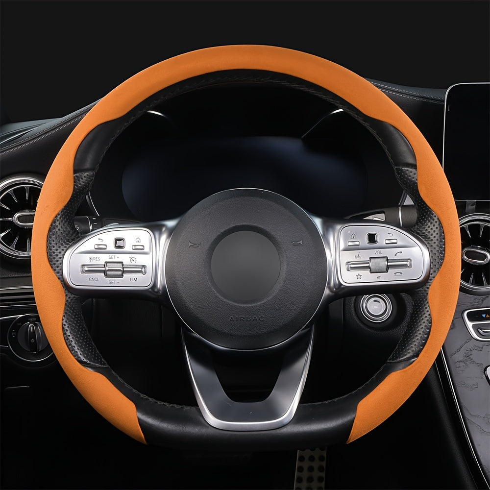 Non-Slip Universal Steering Wheel Cover Sweat-Absorbing Buckle for Cars