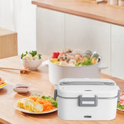 Ofis ishchilari uchun ichiga zanglamaydali po'latdan yasalgan idish va avtomobil quvvati simi bilan jihozlangan elektr tushlik qutisi.