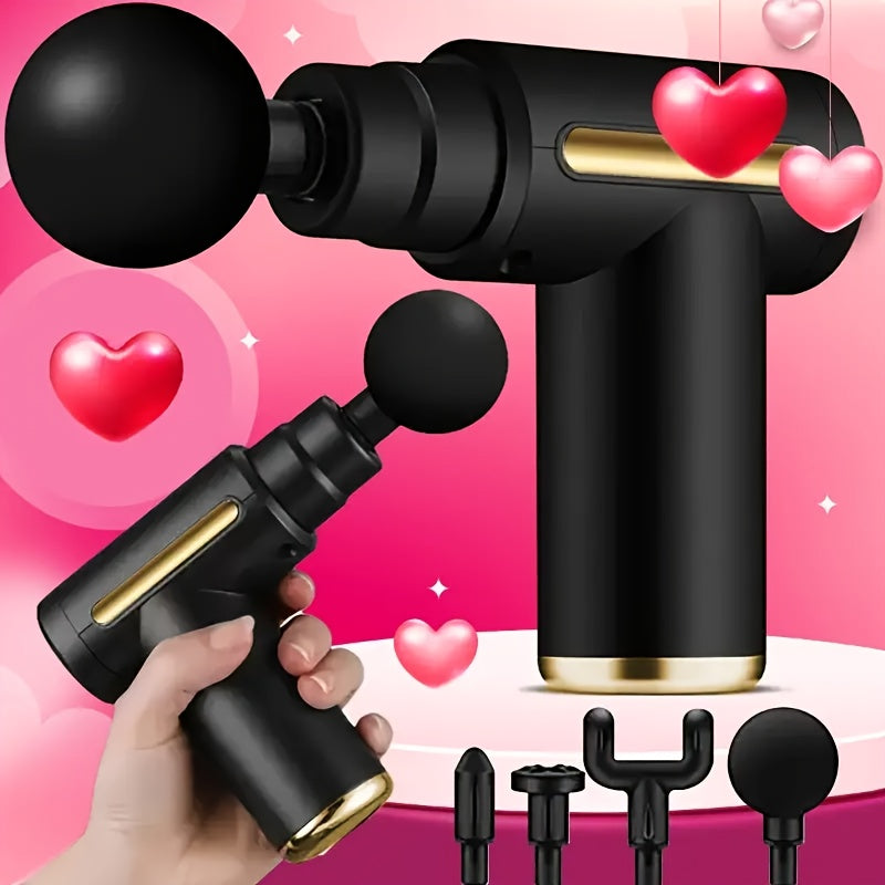 To'rt rangli, olti tezlik darajasi va orqa, bo'yin, oyoq va bel uchun chuqur to'qima massaji uchun to'rt massaj boshli portativ LCD massaj quroli to'plami, erkaklar va ayollar uchun mukammal.