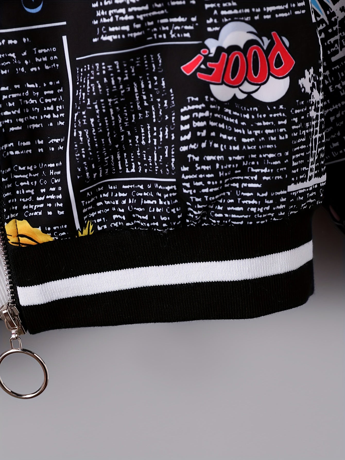 Девочки Флисовая бомбер-куртка в стиле поп-арт на осень-зиму, размеры 130-170