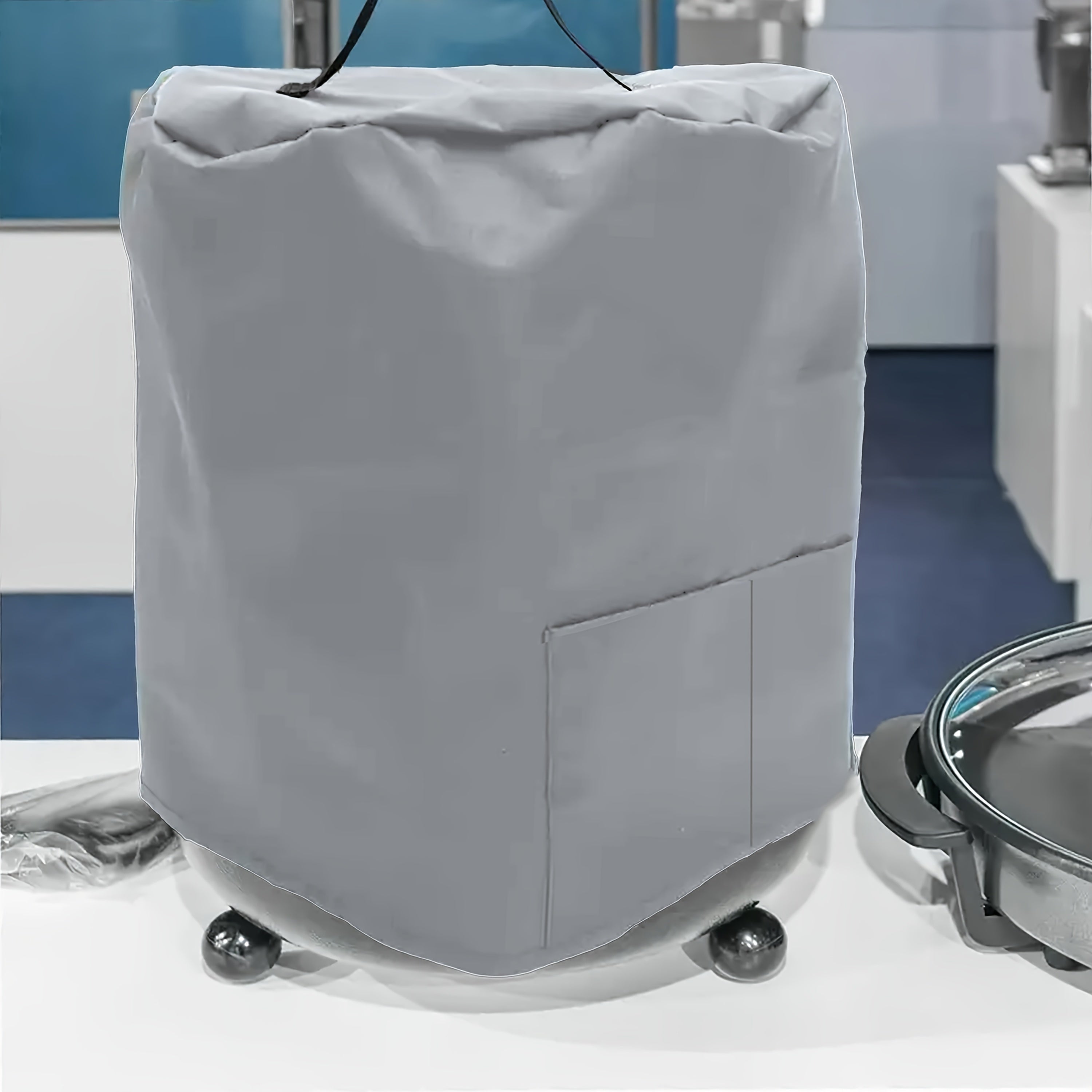 Elektr taqsimlovchi, havo qovurish va bug'li idishlar uchun oshxona texnikasi qoplami, tutqich va cho'ntak bilan changdan himoya qiluvchi