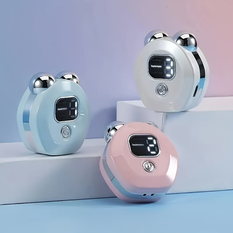 Portable Facial and Neck Massager with 3 Heating Vibration Modes USB Rechargeable Skincare Relaxation