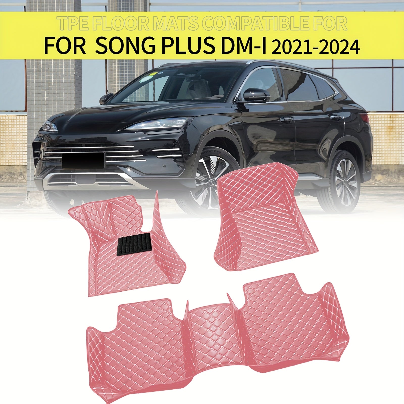 All-Weather Car Floor Mat PU Leather Durable Dirt-Resistant Fit for Sedan