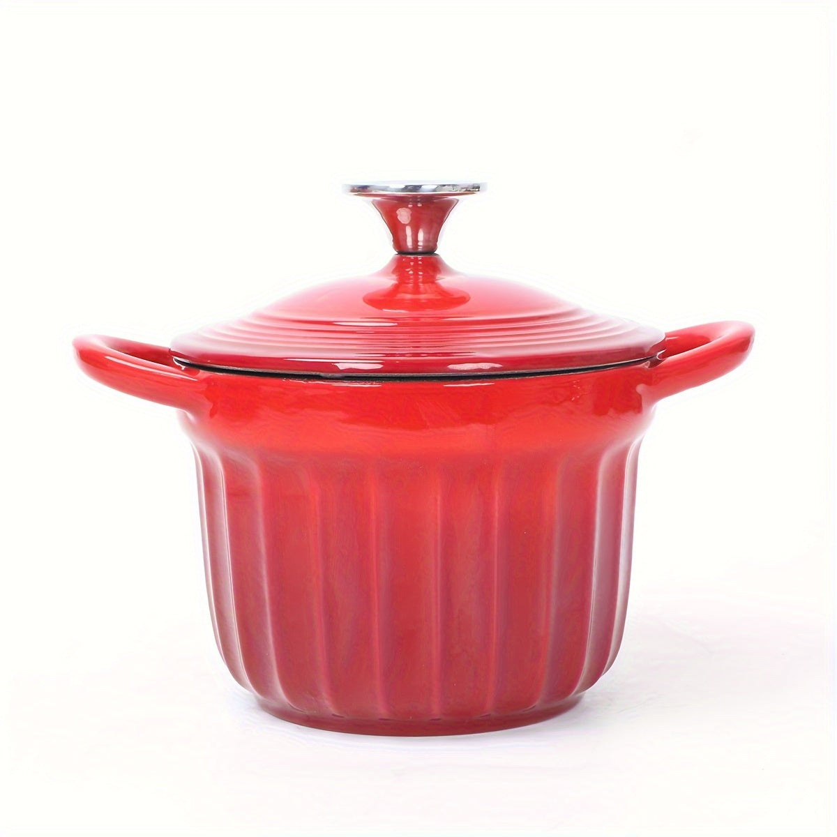 Enamel Rice Pot with Lid Cast Iron Stew Pot Oven Kitchenware Set 61oz 98oz 105oz