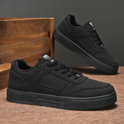Black Low-Top Breathable Casual Sneakers for Men and Women