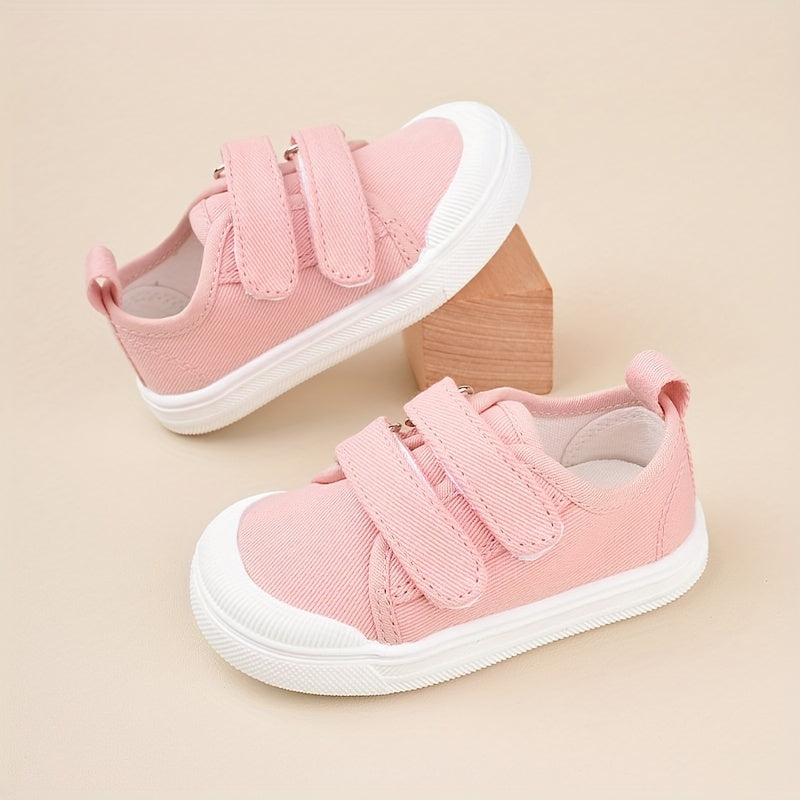 Girls Canvas Sneakers Breathable Low Top Casual Shoes for Spring and Autumn