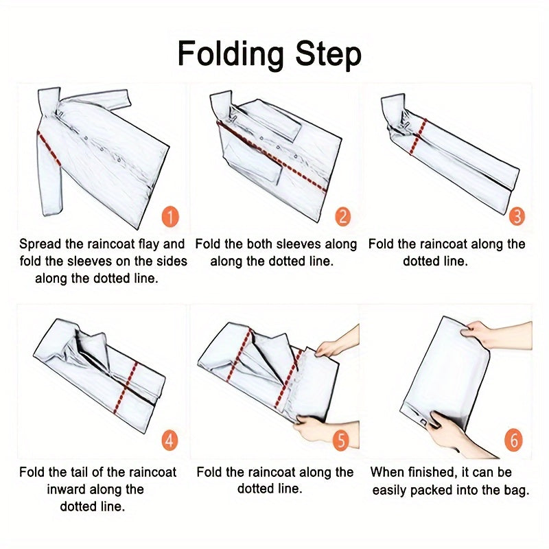 Black EVA Waterproof Raincoat for Outdoor Activities Long Hooded Jacket for Cycling Hiking Fishing