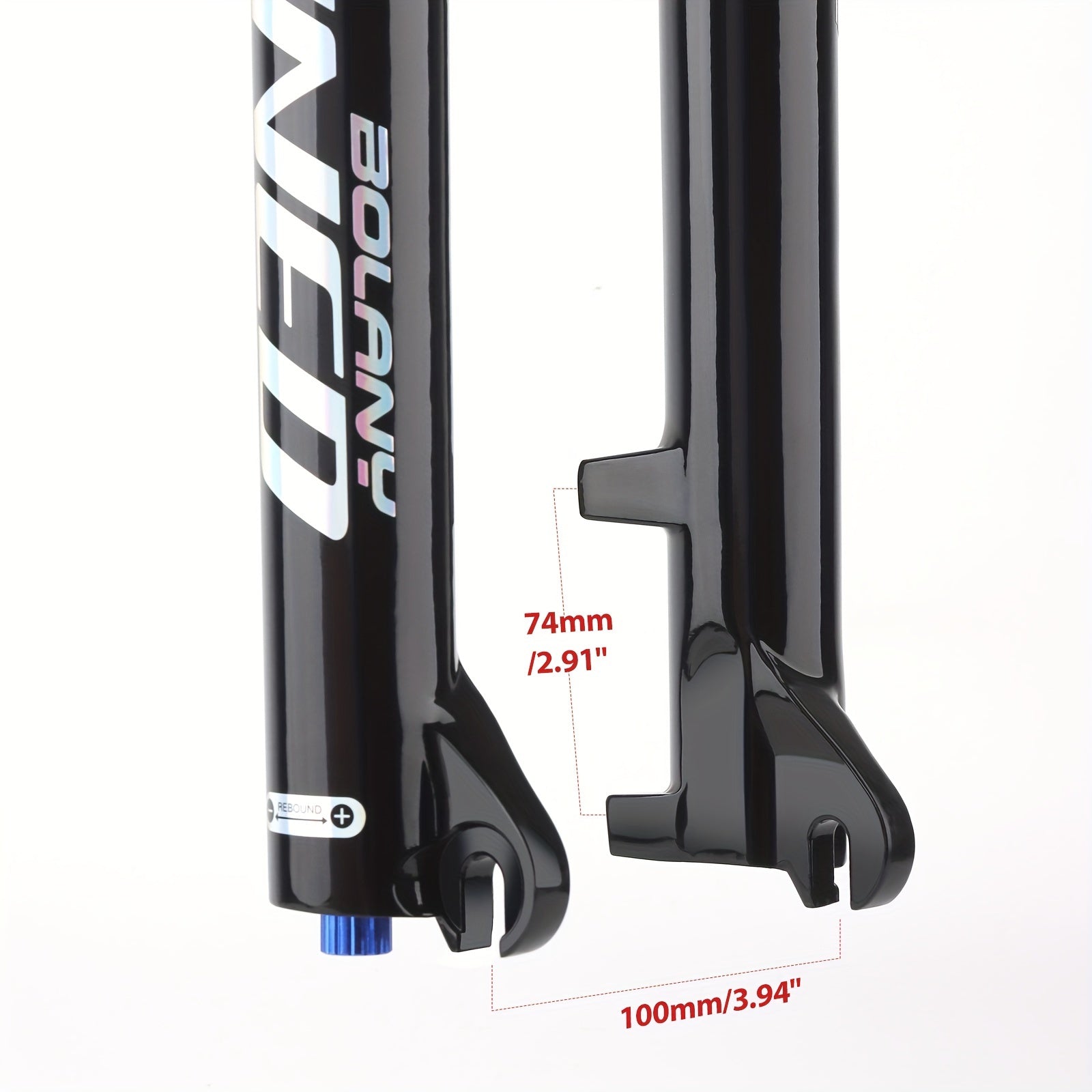 Mountain Bike Air Suspension Fork 120mm Travel Aluminum Alloy Black Universal Fit