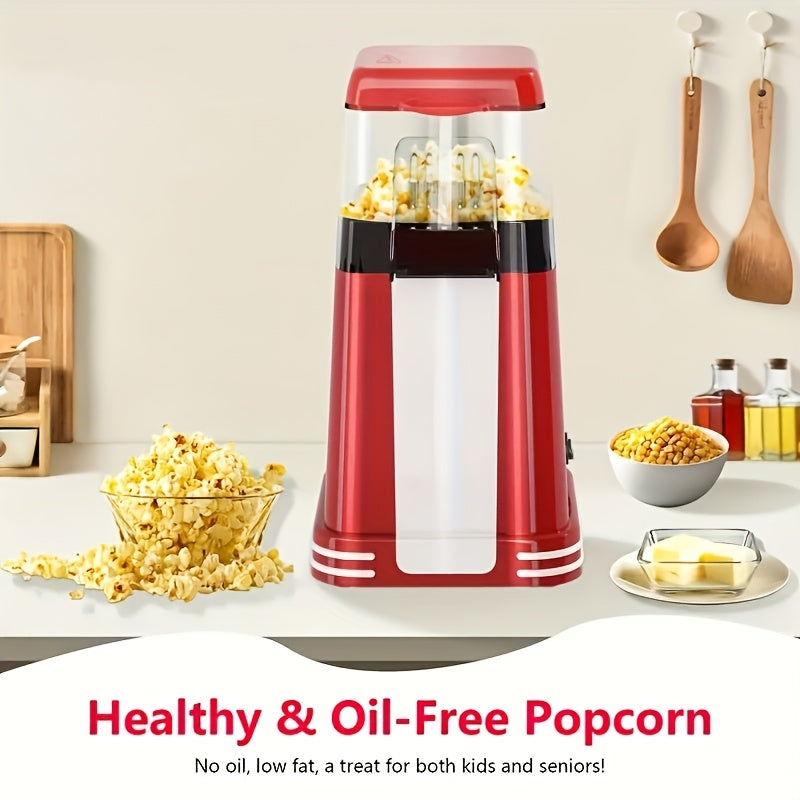BEX Mini Popcorn Maker qizil rangda, zanglamaydigan po'latdan yasalgan konstruktsiyaga ega. Avtomatik va oson ishlatiladi, moy yoki shakar talab qilinmaydi. Uy, yig'ilishlar va partiyalar uchun mukammal. Katta sig'imli, tez va