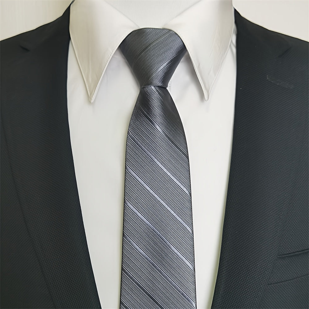 Men's Wedding Tie Zipper Design Business Formal Accessory