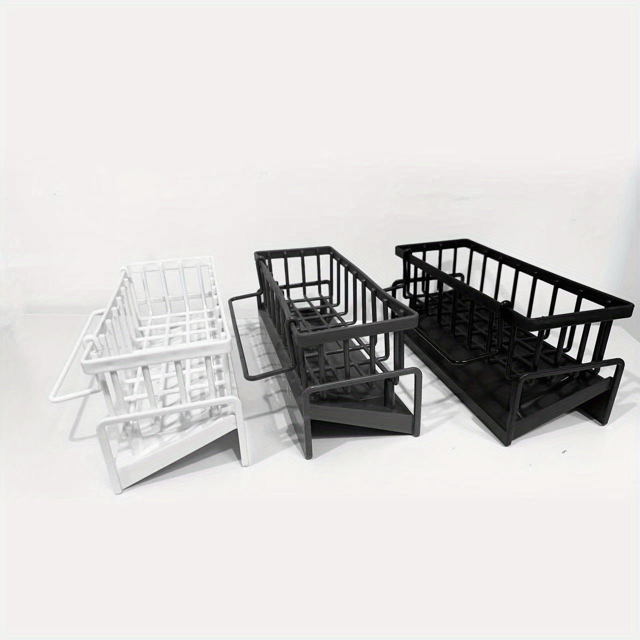 Organizador de especias y grifo para fregadero de cocina, sin pared, de metal resistente a la oxidación