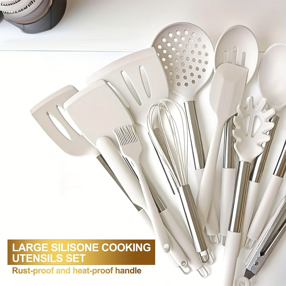 Set of 37 Silicone Kitchen Utensils Dishwasher Safe Heat Resistant Cooking Tools